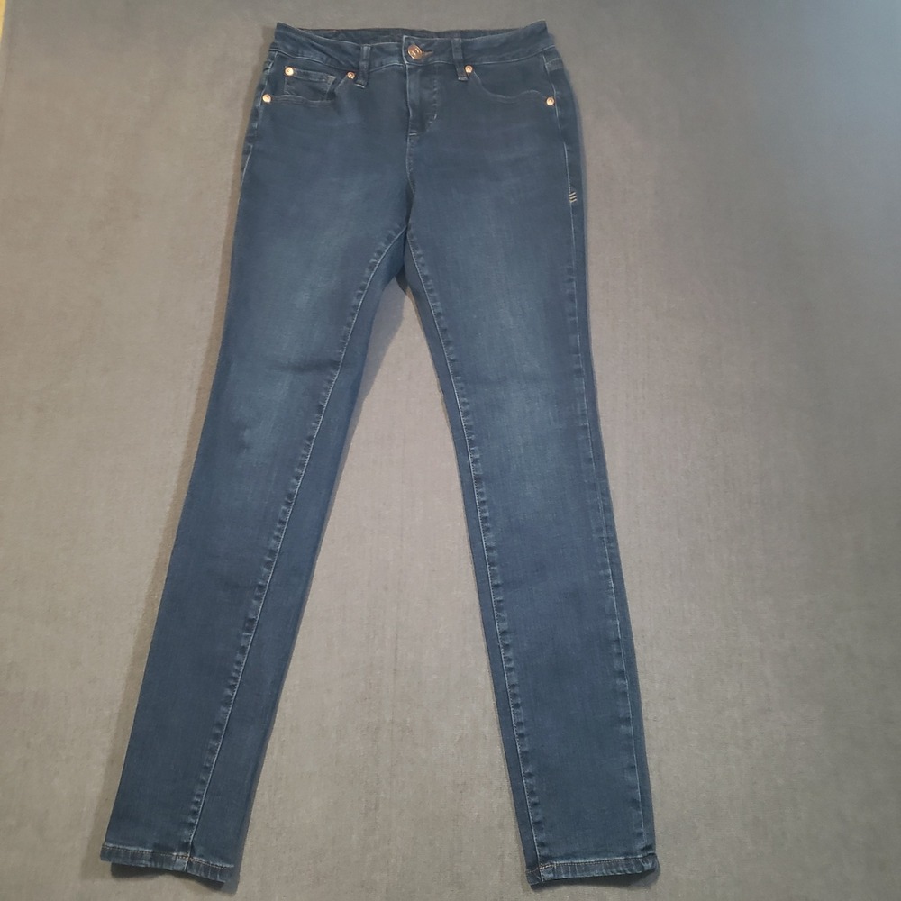 Jag Jeans Mid Rise Skinny Womens Size 4 Blue Dark Indigo Stretch Denim